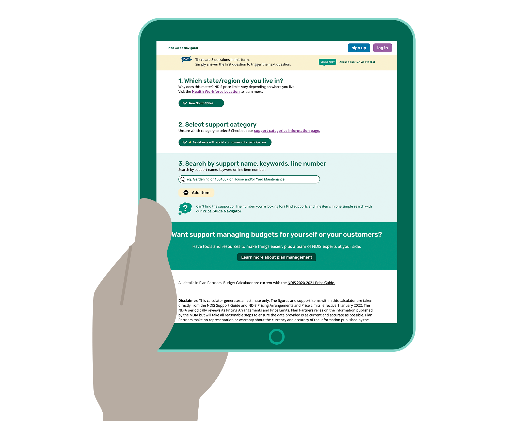 What is NDIS Budget Calculator? Plan Partners